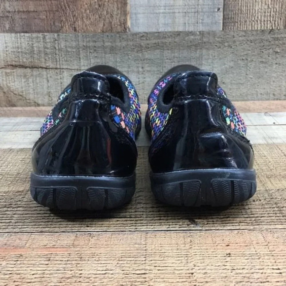 Corkys Black Multicolor Woven Coco Ballet Flats Womens 10 Comfort Slip On Shoes - Picture 7 of 12